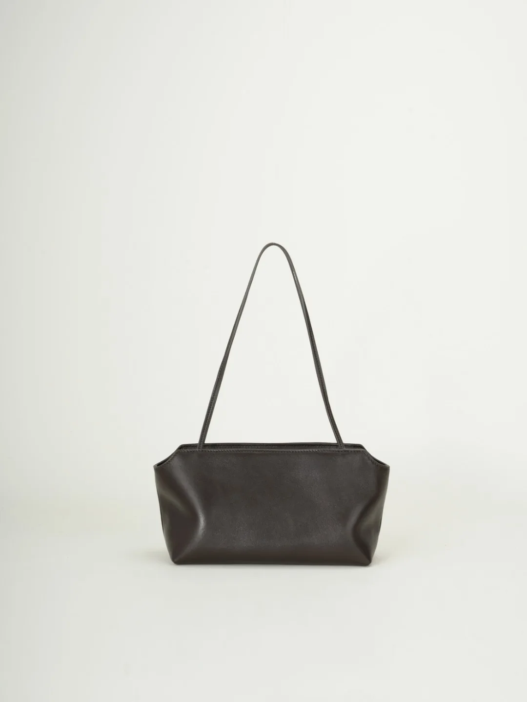 Therow Full Leather Terrasse Long Handle Tote Bag Minimalist Style Commute Handbag Single Shoulder Underarm Bag