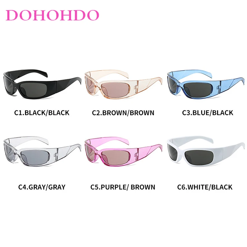 Retro Y2K Sports Sunglasses For Men Women Punk Fashion Trend Luxury Brand Design Punk Outdoor Cycling Goggles Eyeglasses UV400 - Image 6