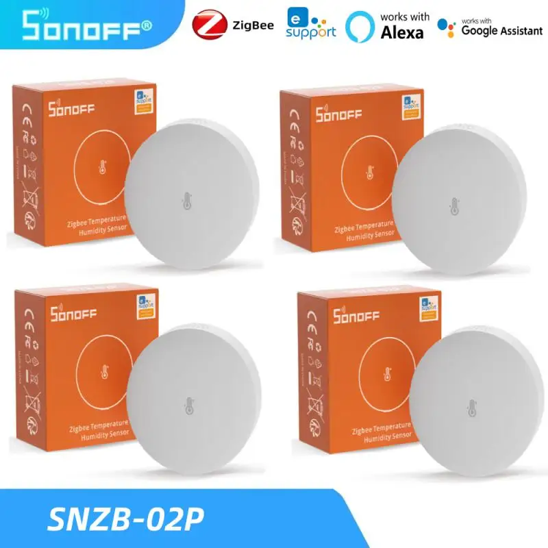 

Умный датчик влажности и температуры SONOFF SNZB-02P Zigbee, работает с приложением SONOFF ZB Bridge-P Ewelink, Alexa Google Home