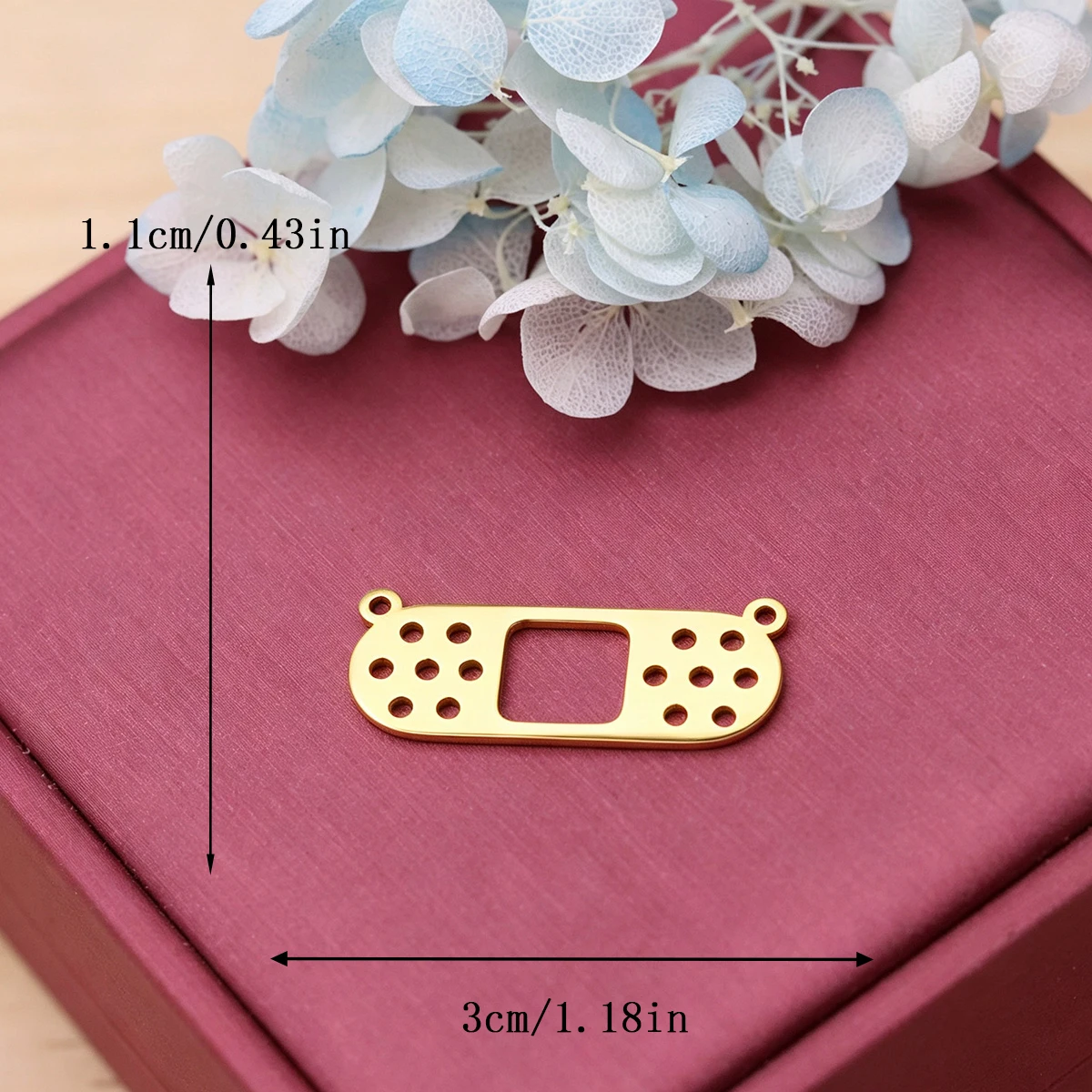 3pcs Stainless Steel Bandage Charms Plaster Wound Pendant For Jewelry Making DIY Necklace Bracelet Handmade Craft Accessories
