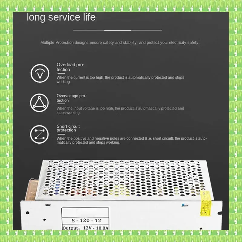 

1 Piece 12V Switching Power Supply 240W 10A DC Light Bar Drive Power Adapter White Metal 12V Power Transformer