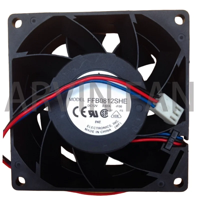 

Brand New FFB0812SHE 12V 0.87A 8cm 8038 Double Ball Violent Fan