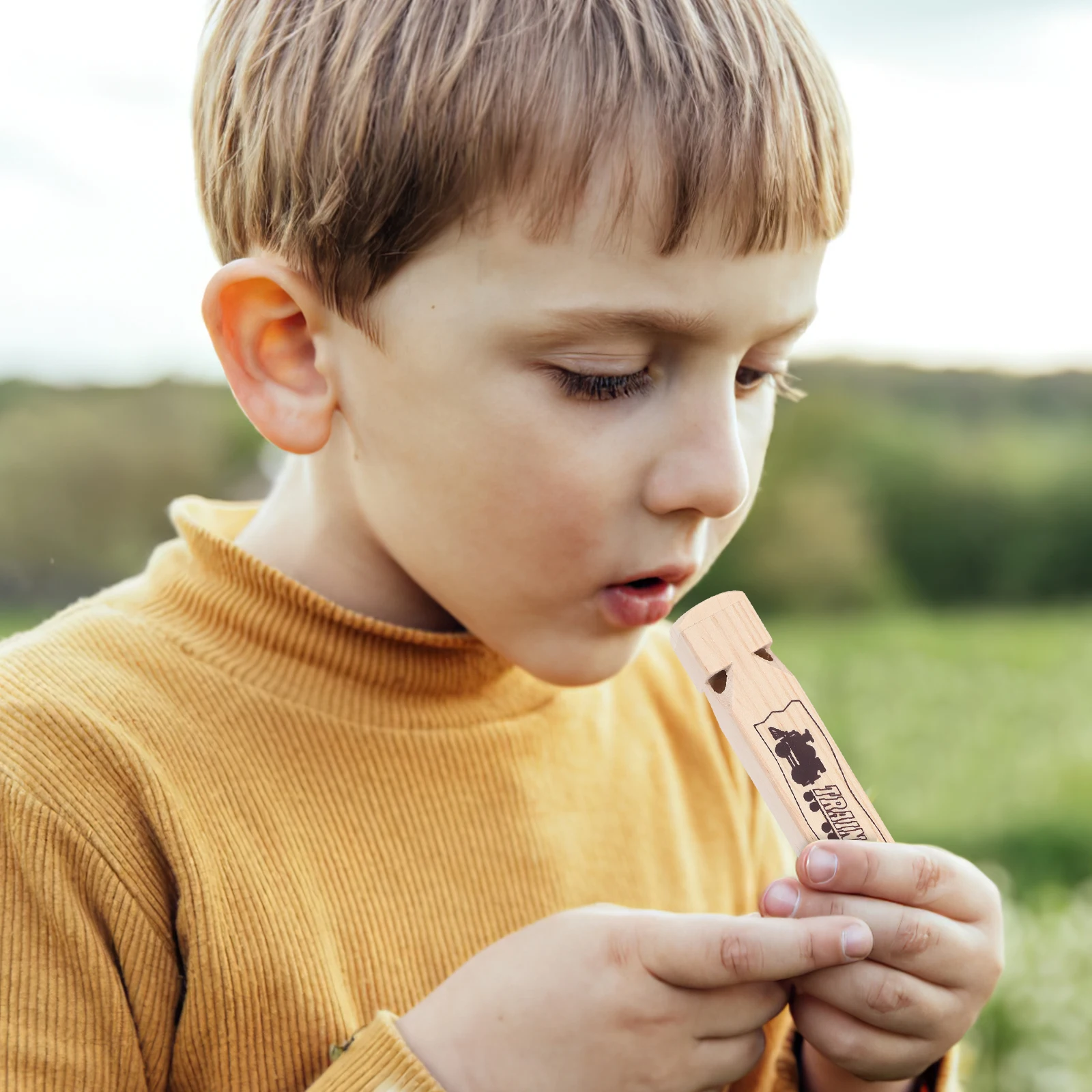 

1Pcs Wood Whistle Wind Instrument Perfect for Sports Referee Birthday Gifts Whistle for