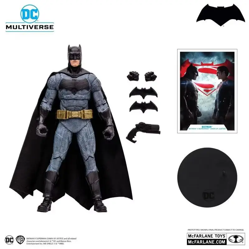 Mcfarlane Dc Batman V Superman: Dawn Of Justice 7-Inch Action Doll Model Collection Series Decorations Toys Birthday Gifts