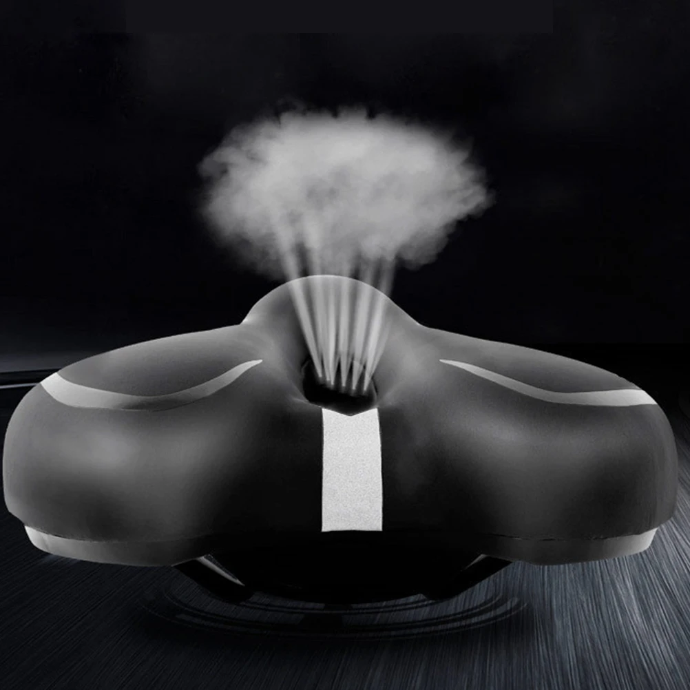 

1Pc Silicone Bike Saddle Comfortable Breathable Black Seat Cushion Suitable for Mountain Road Folding