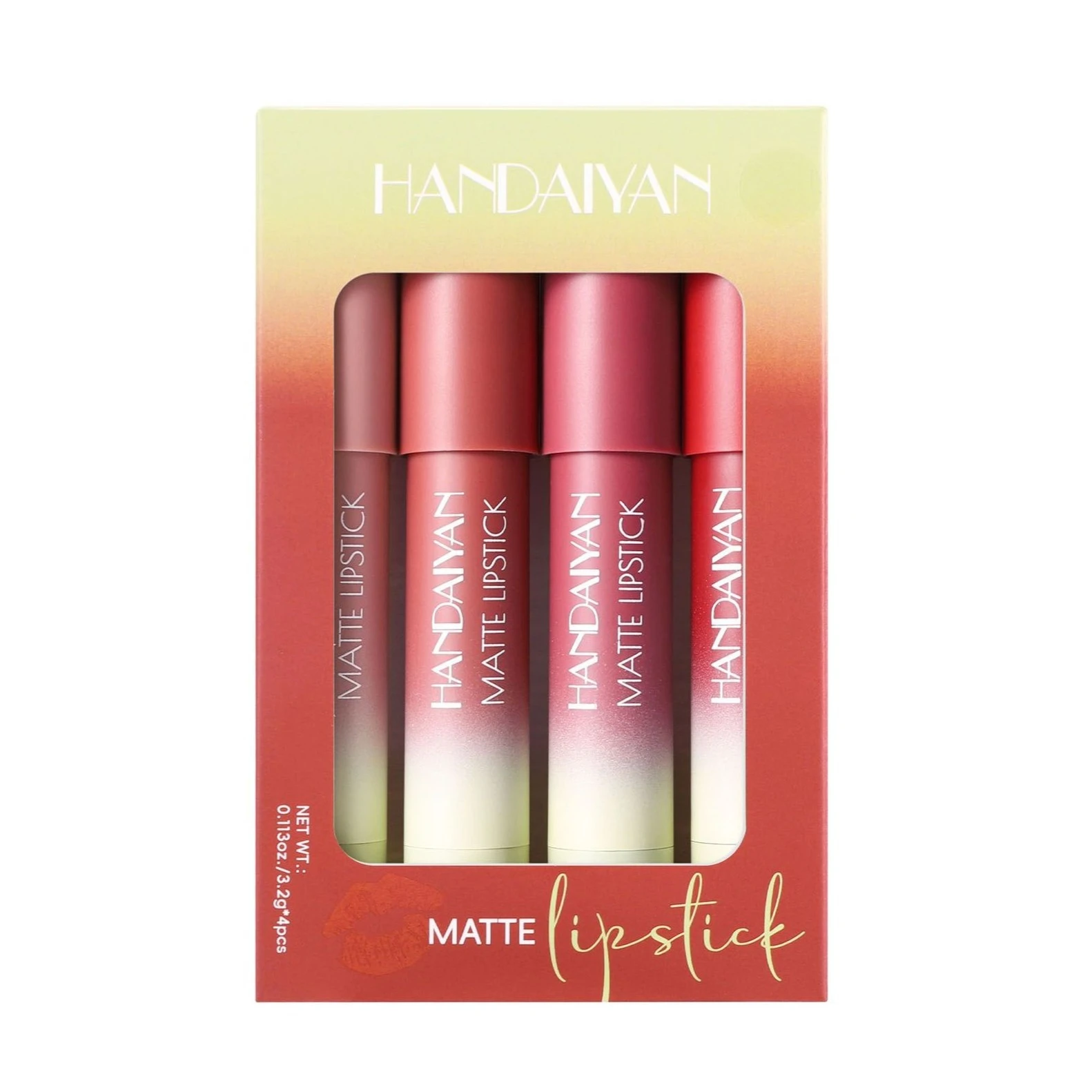 HANDAIYAN Matte Lip Liner Lipstick Waterproof Transfer-resistant Brighten Complexion Precise Lip Outline Definer Makeup Pen