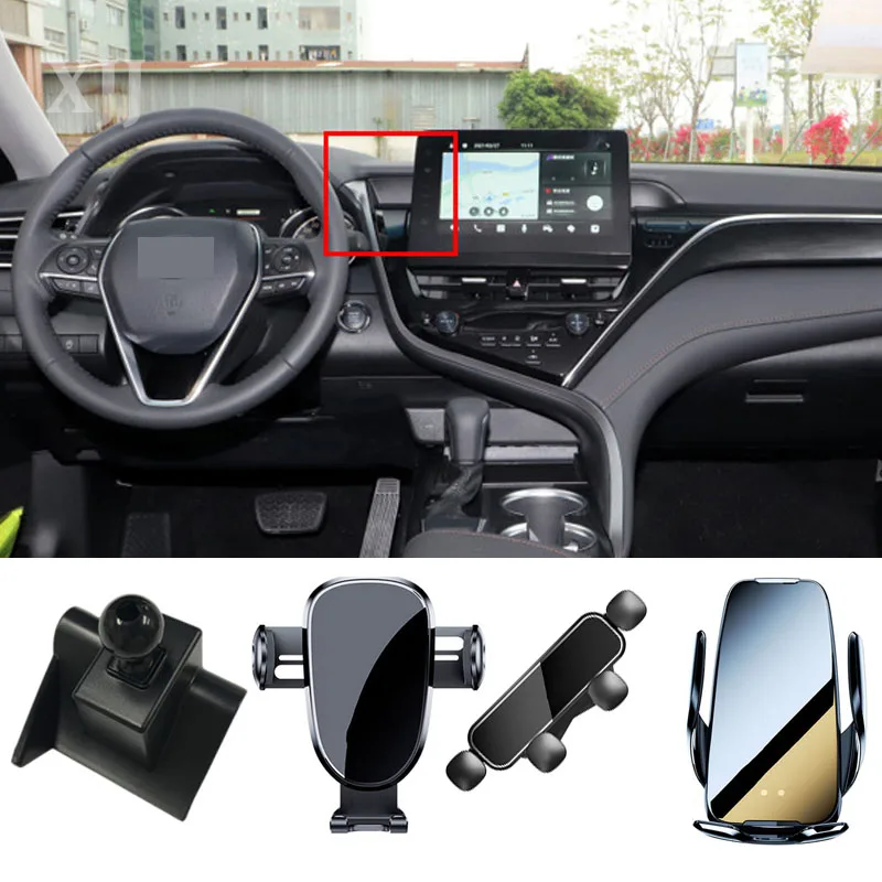 

For Cadillac XT5 XT6 2022 2021 2020 2019 2018 2016 Car Navigation Air Outlet Phone Holder Bracket Dashboard Wireless Charger