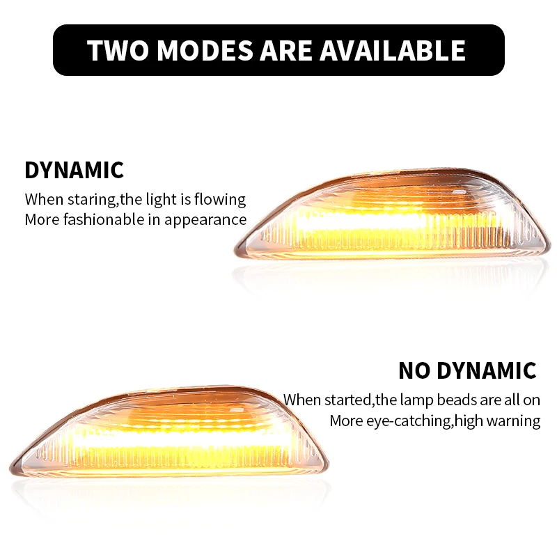 2PCS LED Side Marker Turn Signal Lights Canbus ​​​For Opel Mokka 2012-2016 For Chevrolet Trax 2012-2020 For Buick Encore 2013-20