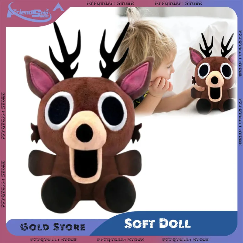 99 nuits dans la forêt peluche ours cerf en peluche jeu drôle cadeau de noël périphériques d'anime poupée douce décor à la maison poupée de cerf mignon