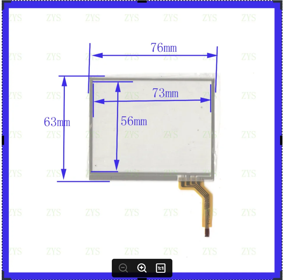 

5pcs/lot AL2980 compatible touchglass 76*63 4lines resistance screen 76*63mm this is compatible Touchsensor A2980BBL