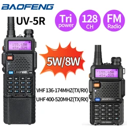 Baofeng UV-5R 5W 8W Walkie Talkie Dual Band Vhf Uhf FM Radio Two Way Ham Radio Handheld Transceiver Hunting 16KM