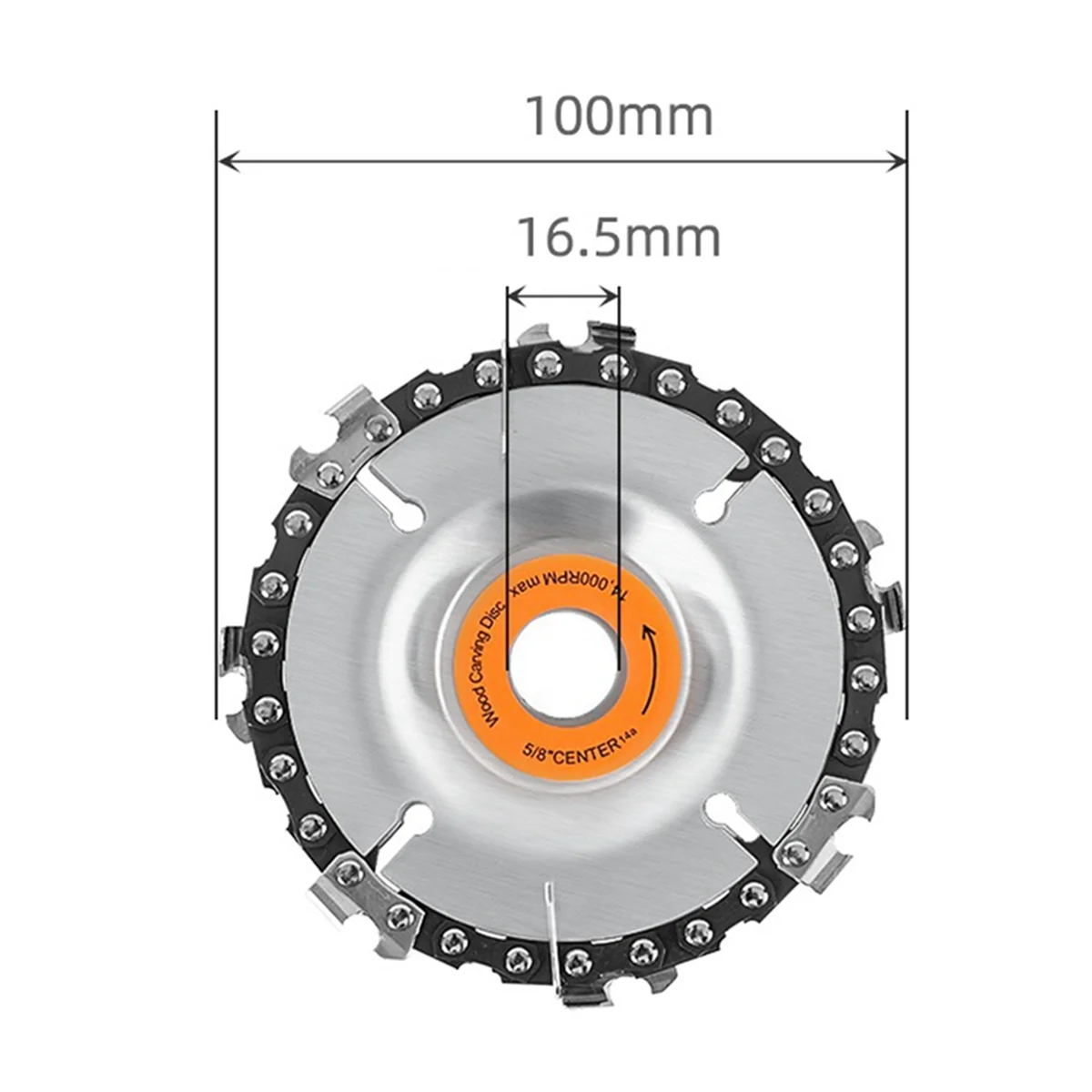 7-Tooth Angle Grinder Chain Disc 4 Inch 100mm Woodworking Cutting Piece High Precision Universal Chainsaw Chain Disc