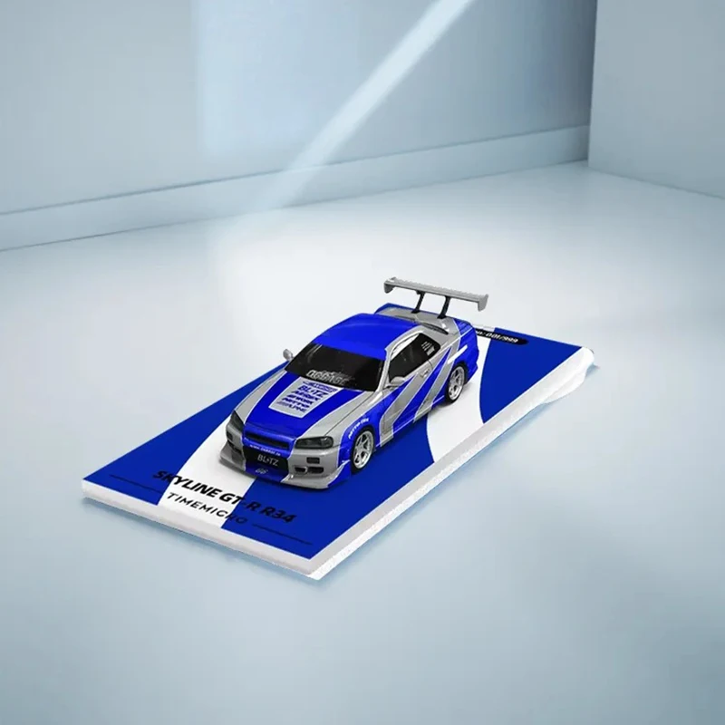 

TM Diecast 1:64 Scale Skyline GT-R R34 Alloy Car Model Static Decoration Collectibles Gift Toys