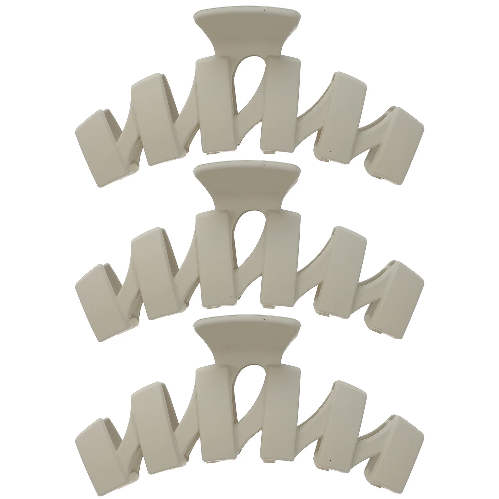 

3Pcs Large Hair Claw Clips Durable Flexible Hair Jaw Clamp for Bath Shower Makeup Fashion Woman Headwear Fashion Headdress