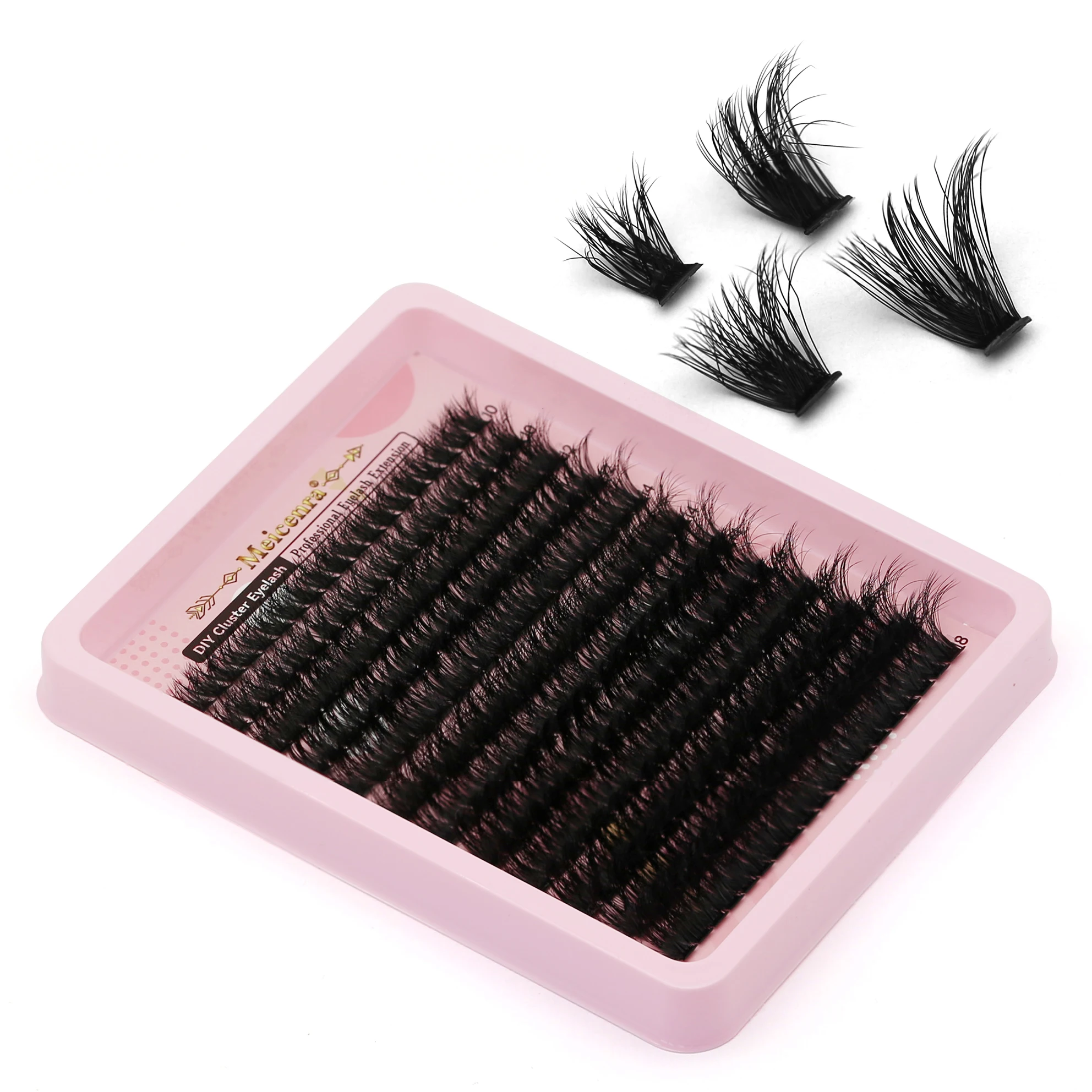 Estensione delle ciglia a grappolo 80D Strumenti per il trucco naturale morbido e soffice per ciglia fai-da-te