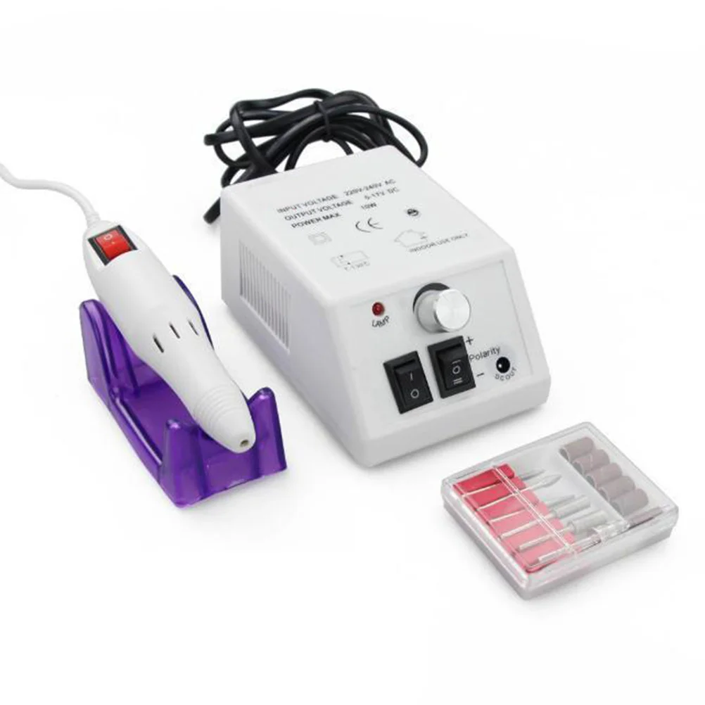 ماكينة حفر الأظافر الكهربائية 20000 مجموعة مانيكير وباديكير احترافية مع 6 لقم معدنية و6 أشرطة صنفرة للطبيعة #3