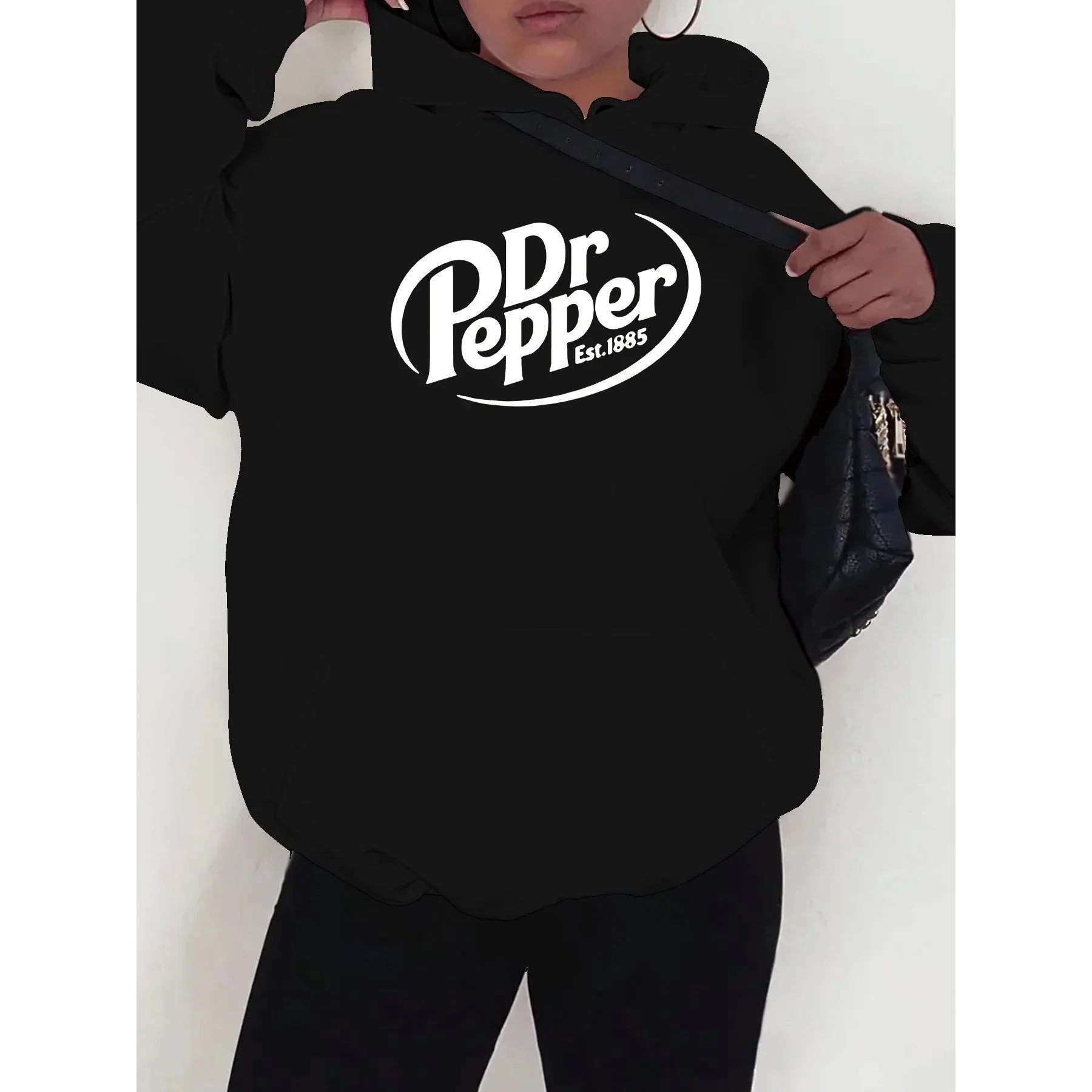 

Женская толстовка Dr Pepper, эстетичная одежда на весну и осень, удобный мягкий материал, женская толстовка, модная уличная одежда