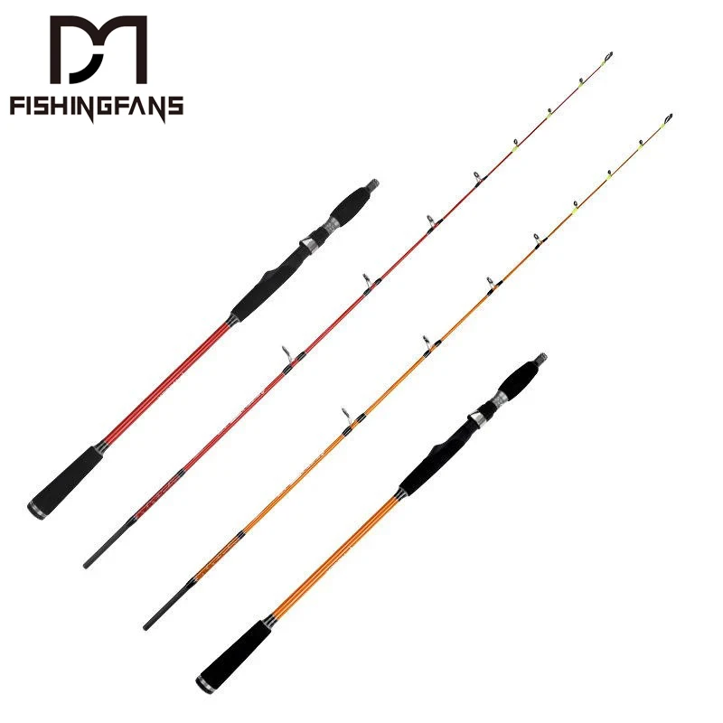 Fishingfans 1.5m Solid Carbon Casting Spinning Fishing Rod 30-100g Slow light Jigging Fishing Rods