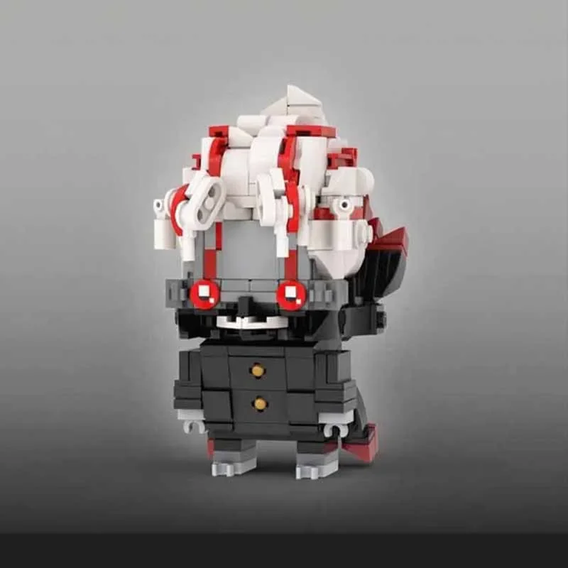 

Набор строительных блоков MOC Okarun Demon DanDaDaner Brickheadz, 348 деталей – очаровательный подарок для детей на Рождество, для веселого конструирования