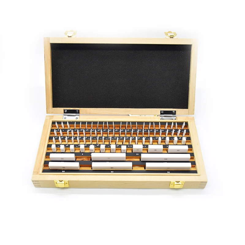 38pcs/set ceramic gauge block rectangular slip micrometer block gauge set