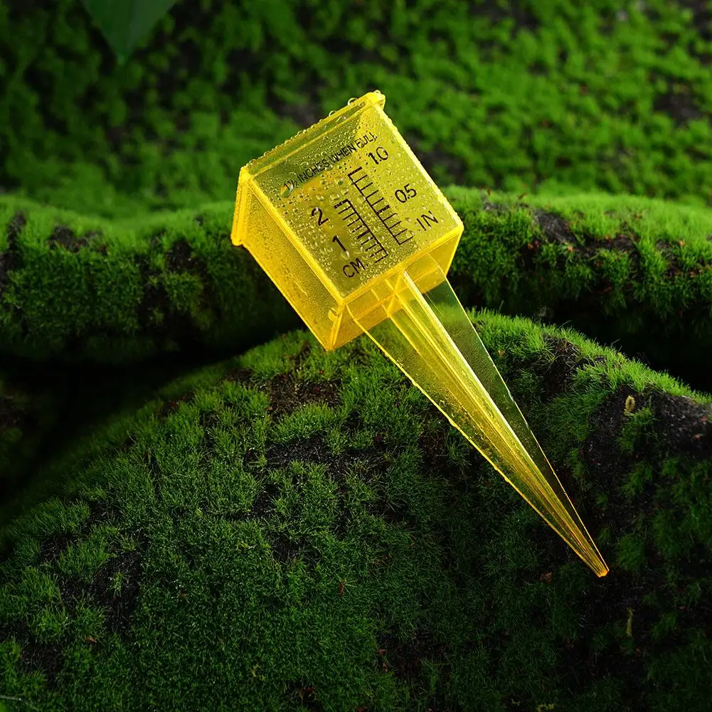 

1Pcs Bright Yellow 1.5-Inch Sprinkler Rain Gauge Lawn Water Meter Outdoor Water Measurement Tool for Garden Planting