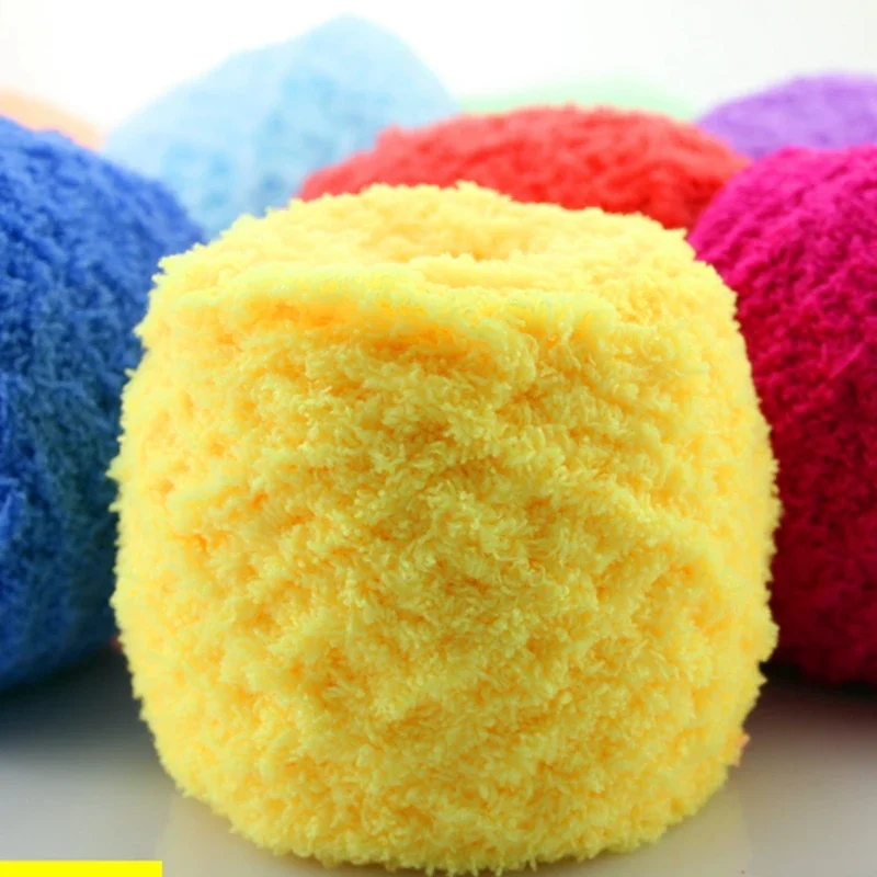5 Balls/500g Three Strands Towel Line Coral Cashmere Scarves Coarse Wool Baby Knitting Yarn Plush Velvet DIY For Knitting Hand