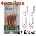 4pcs I Lt Brown