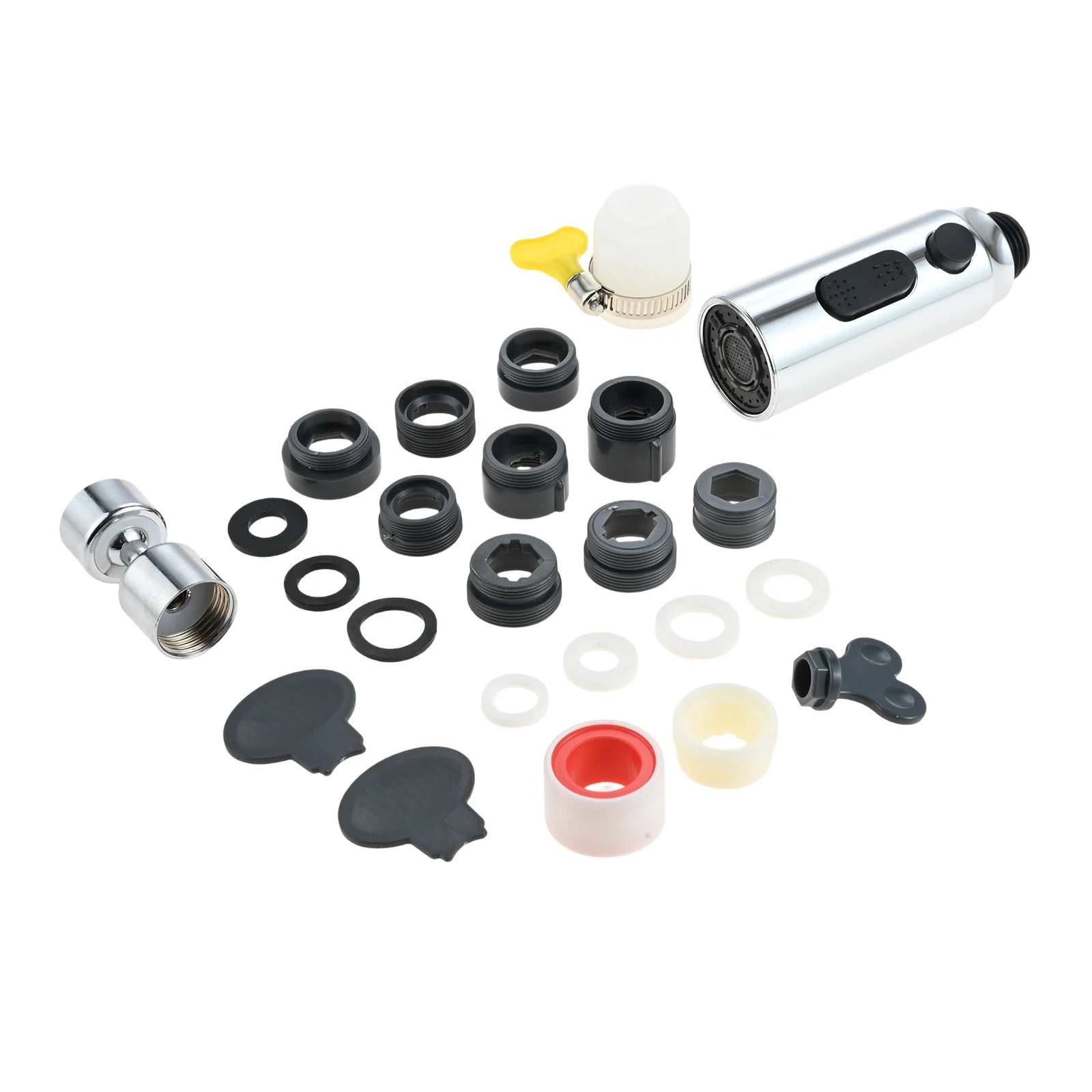 1 Conjunto 360 ° Cabeça de Spray Giratória para Torneira com Kit de Adaptadores Aquablade, Modos de Spray Stream, Compatível com Torneiras de Diferentes Tamanhos de Rosca