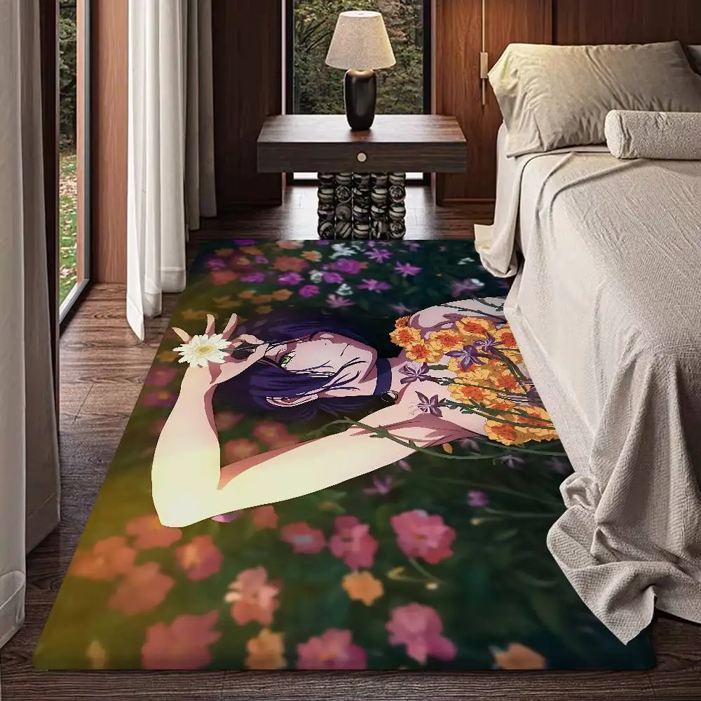 Popular Anime Chainsaw Man Reze Hallway Carpet INS Style Soft Bedroom Floor House Laundry Room Mat Anti-skid Bedside Area Rugs