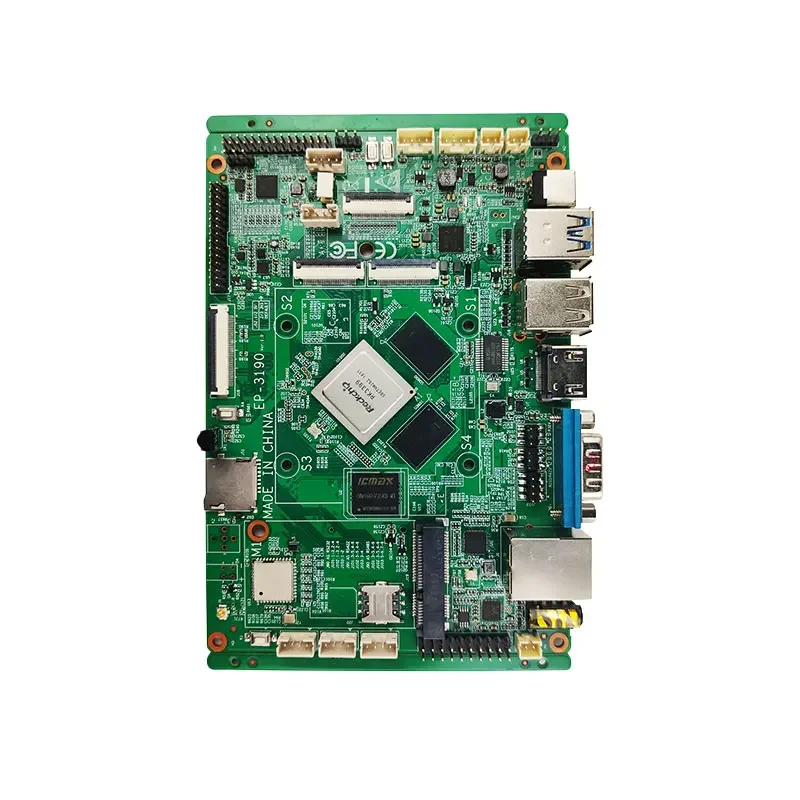 EP-3190 Onboard RK3399 2G/4G LPDDR4 DP LVDS HD-MI MIPI DSI 5*COM 6*USB 1*SIM Industrial 3.5 Inch Embedded Motherboard
