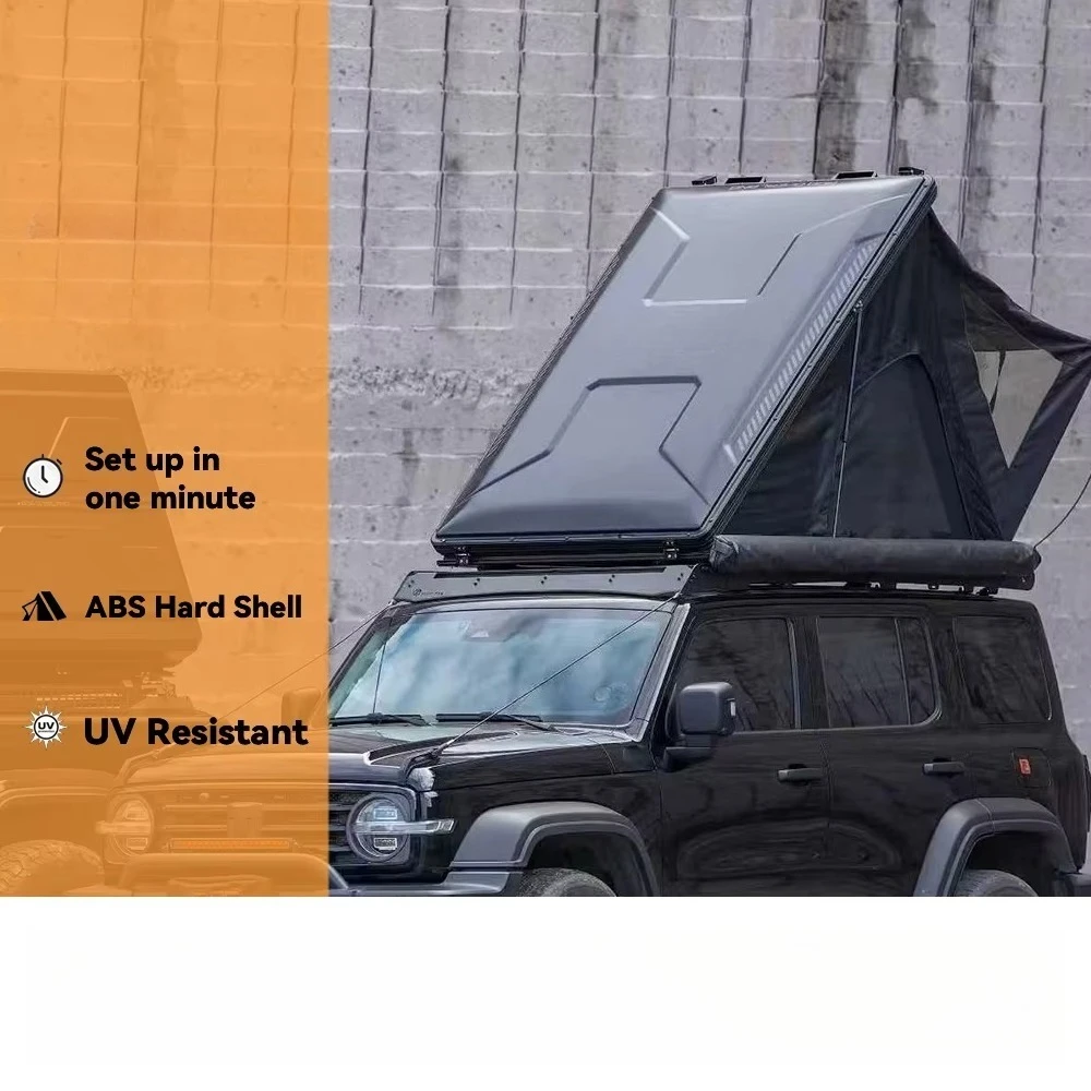 Hard ABS Shell Rooftop Tent Outdoor Camping Quick Setup Folding Triangle Roof Top Tent