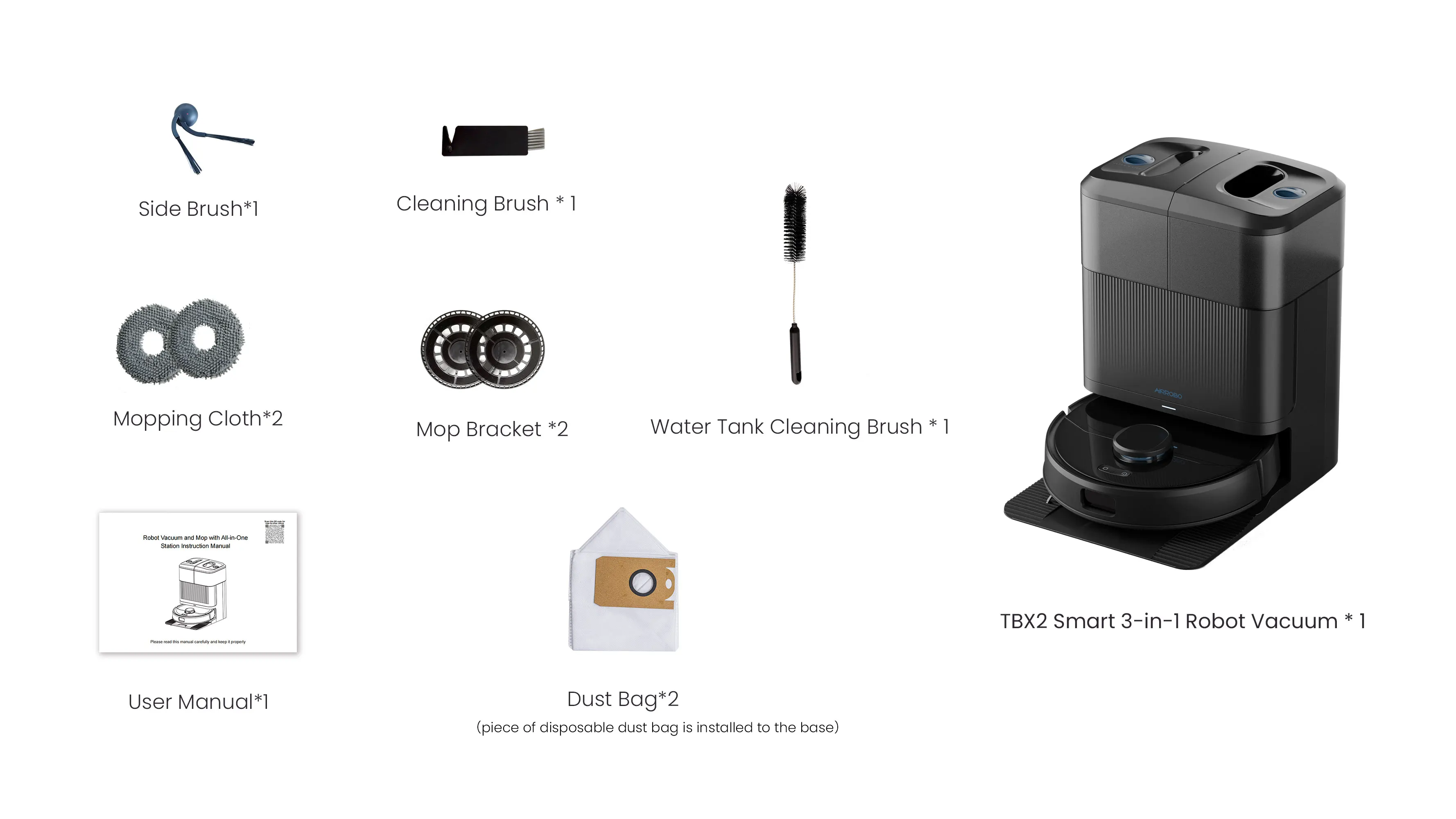 X1 Smart All-in-One Sweeping Mopping Robot Vacuum Cleaner 10000Pa LDS Slam+VSLAM Navigation App-Controlled HEPA Hotel