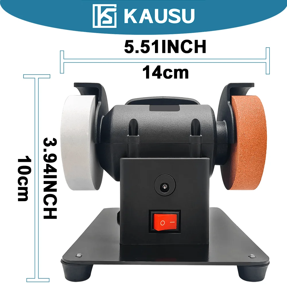 100/120 Mesh Wheels Dual-Wheel Mini Grinder Cordless Polisher 21V/60W Compact Sharpening Tool For Makita 18V Battery(No Battery)