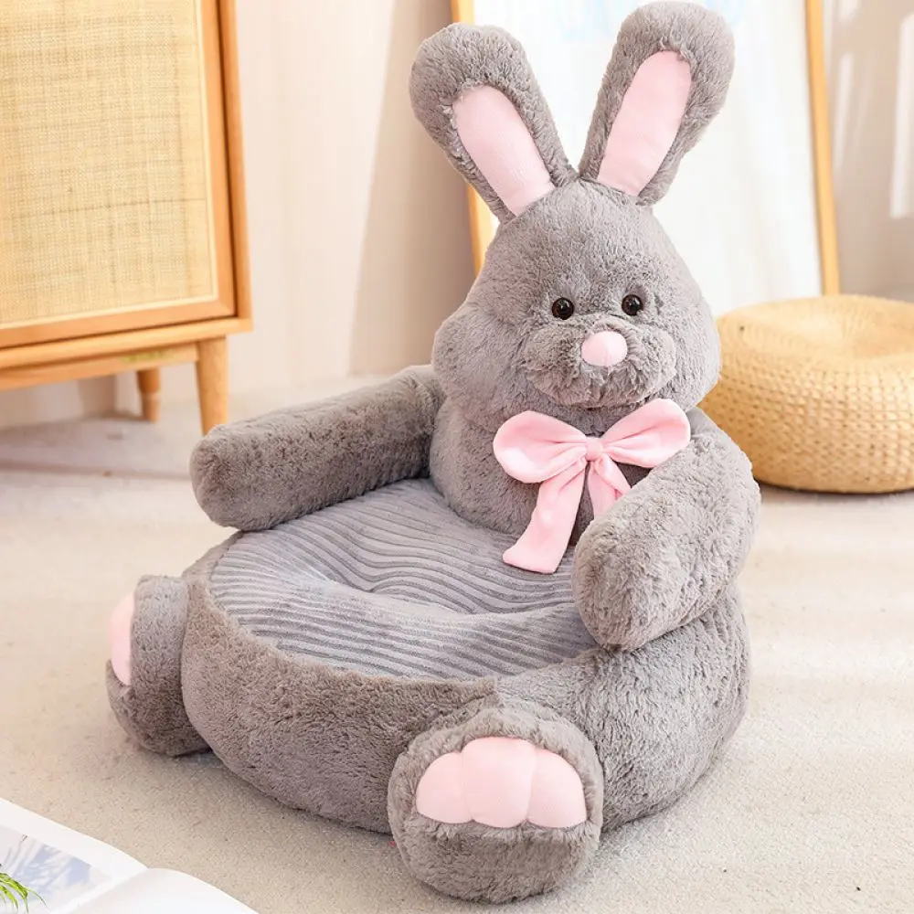 Comfortable Kids Sofa Chair Cartoon Animal Plush Seat Soft Stuffed Toddler Armchair Nursery Furniture For Reading Time