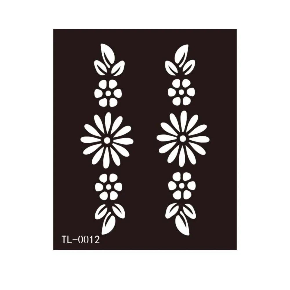 Hollow Henna Tattoo Stencil Mehndi Stickers Fake Tattoo Decals Henna Tattoo Template India Flower Wedding Tool Temporary Tattoo