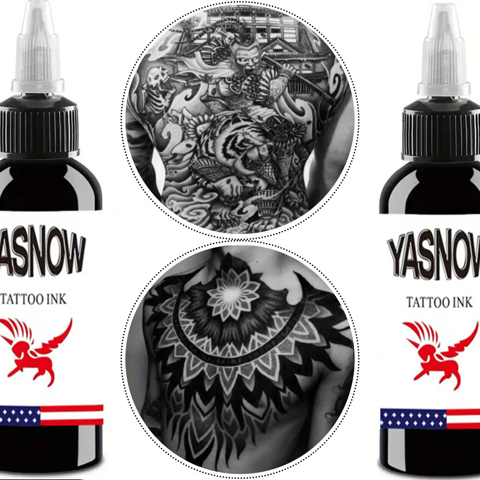 30/60/120/250ml Black Tattoo Ink Pigment Professional Tattoo Pigment Permanent TattooInk Body Art