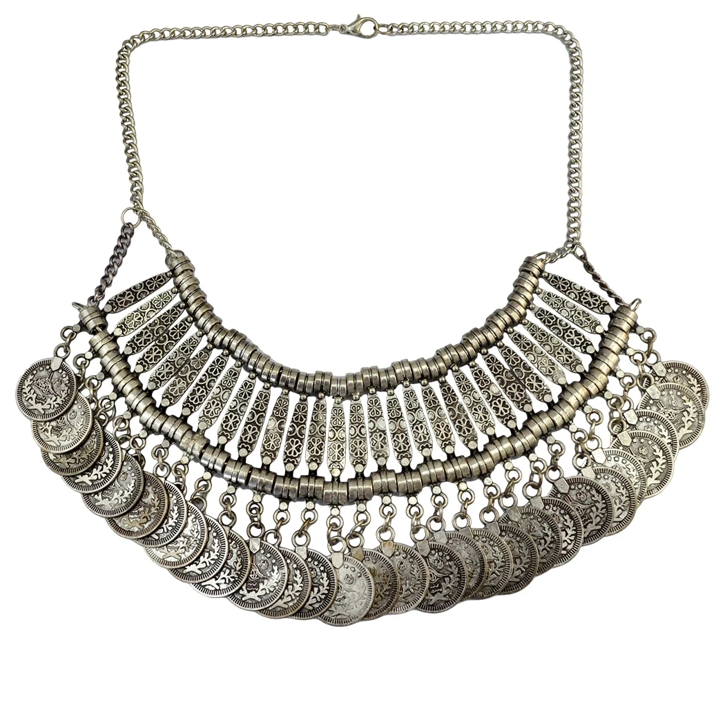Afghan Bohemian Choker Necklace Earrings Set
