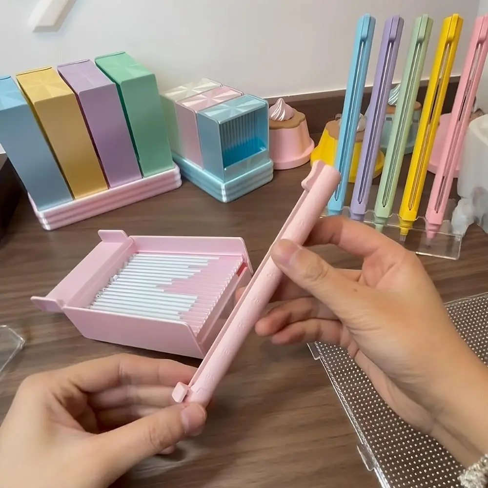 Automatic Dispensing Bean Dispenser Pen Press Operated Smooth Flow Bead Placement Pen Handheld No Clog Automatic Bean Pen