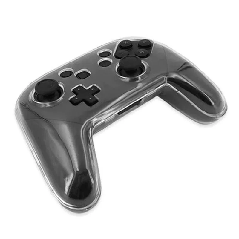 Transparent Clear Crystal Case Controller Protective Cover Handle Shell Compatible For Ns Nintendo Switch Pro Game Controller