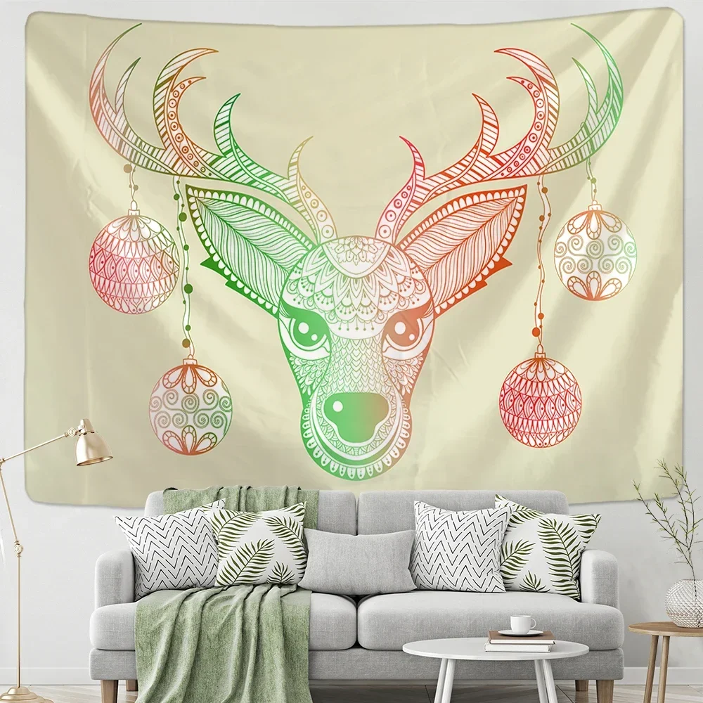 Psychedelic scene animal tapestry home art decoration Bohemian Hippie large size tapestry psychedelic scene sheet yoga mat