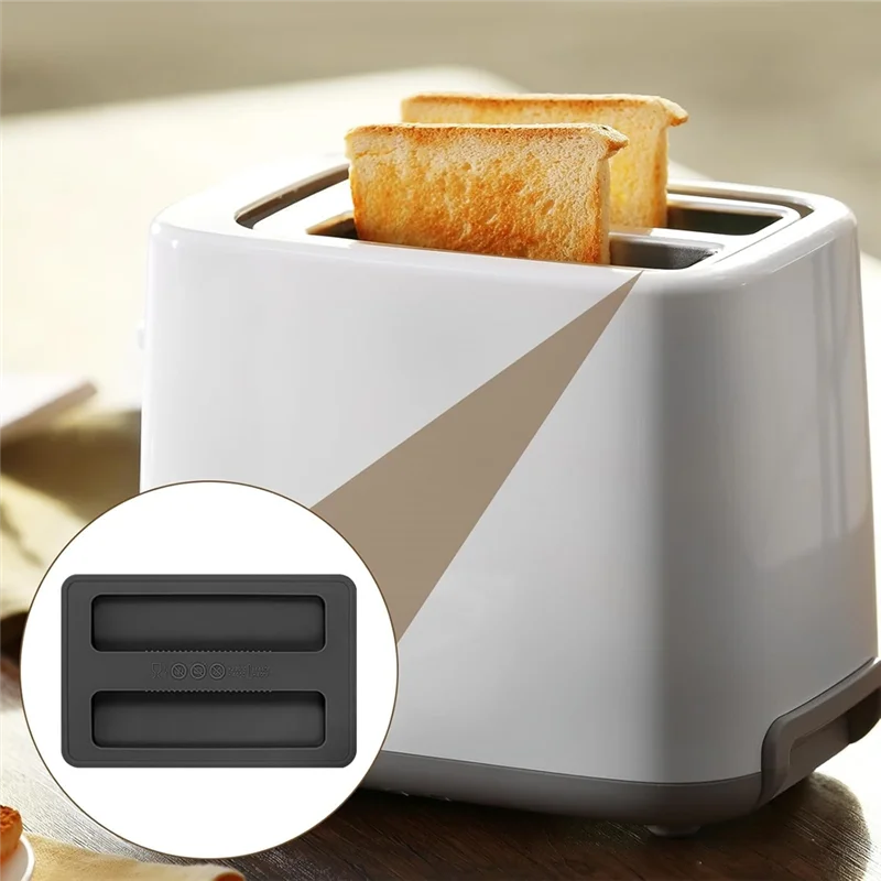 A05G-เครื่องปิ้งขนมปังฝุ่นครอบคลุม 2Pcsซิลิโคนสําหรับเครื่องปิ้งขนมปังขนมปังเครื่องฝาปิดกันฝุ่นขนมปังMakerอุปกรณ์เสริม