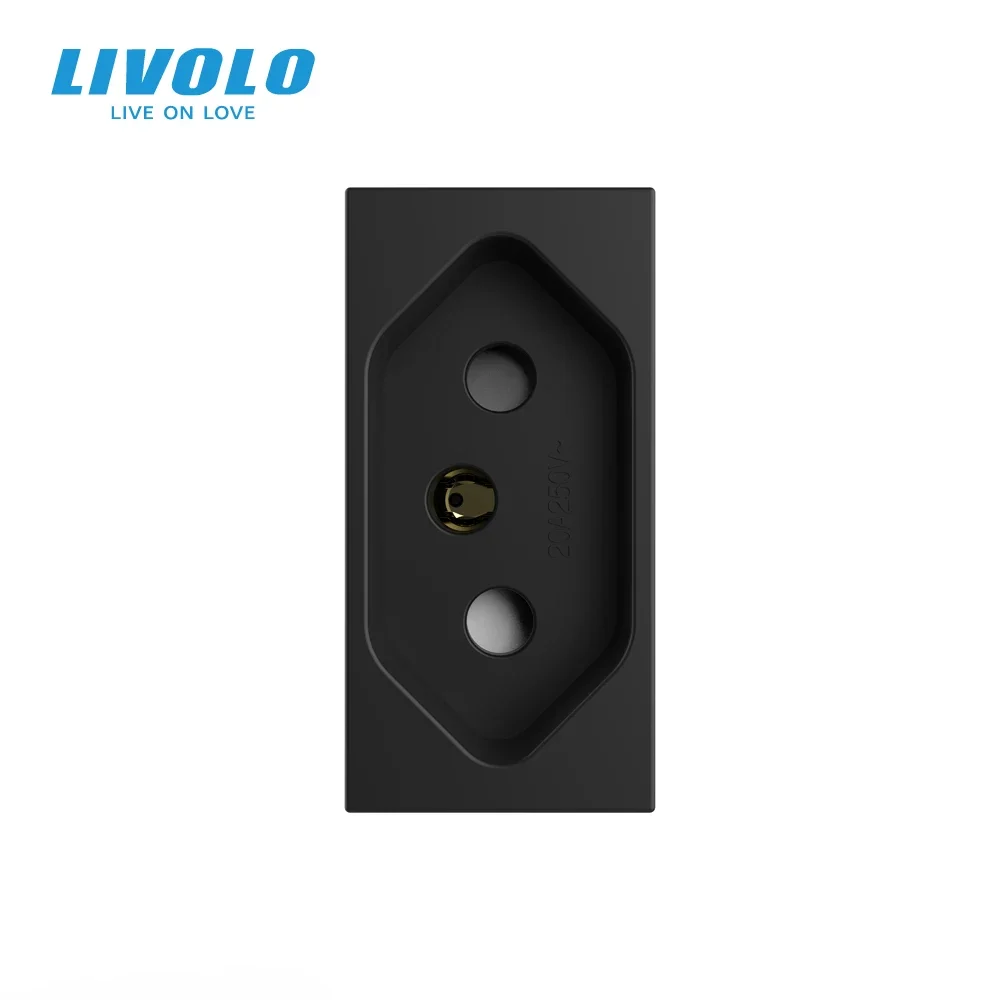 Livolo Switzerland Standard Power Socket Module,3Pins For  Swiss Typn N Plug,No Metal Plate VL-FCTN13A