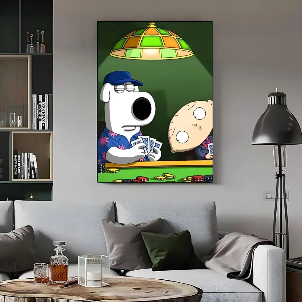 1pc Classic Anime Family Guy Poster Paper Print Home Bedroom Entrance Bar Cafe Art Painting Decoration