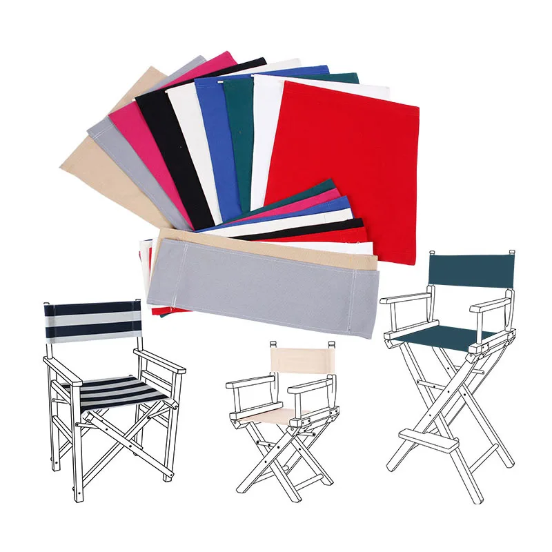 Oxford Washable Chair Seat Covers Kit Director Chair Seat Replacement Canvas Cover Outdoor Camping Fishing Beach Chair Cover