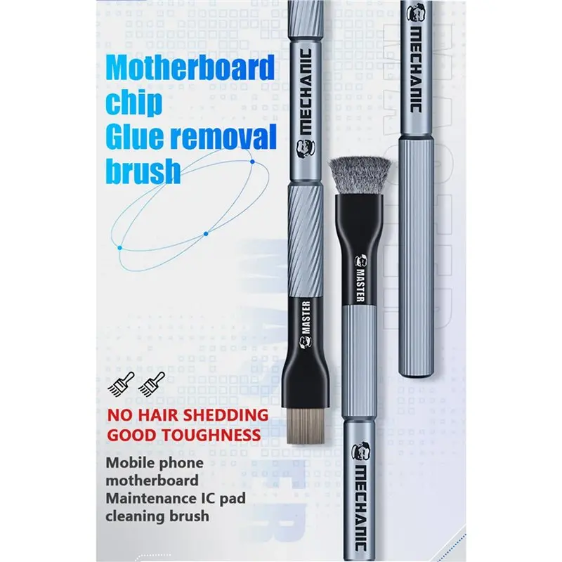 AFOURT-MECHANIC 4-teiliges Set Motherboard-IC-Entbindungsbürsten, Stahlbürsten, Klebstoffentfernung, Zinnentfernung, Polierbürsten-Werkzeuge – Detail 4