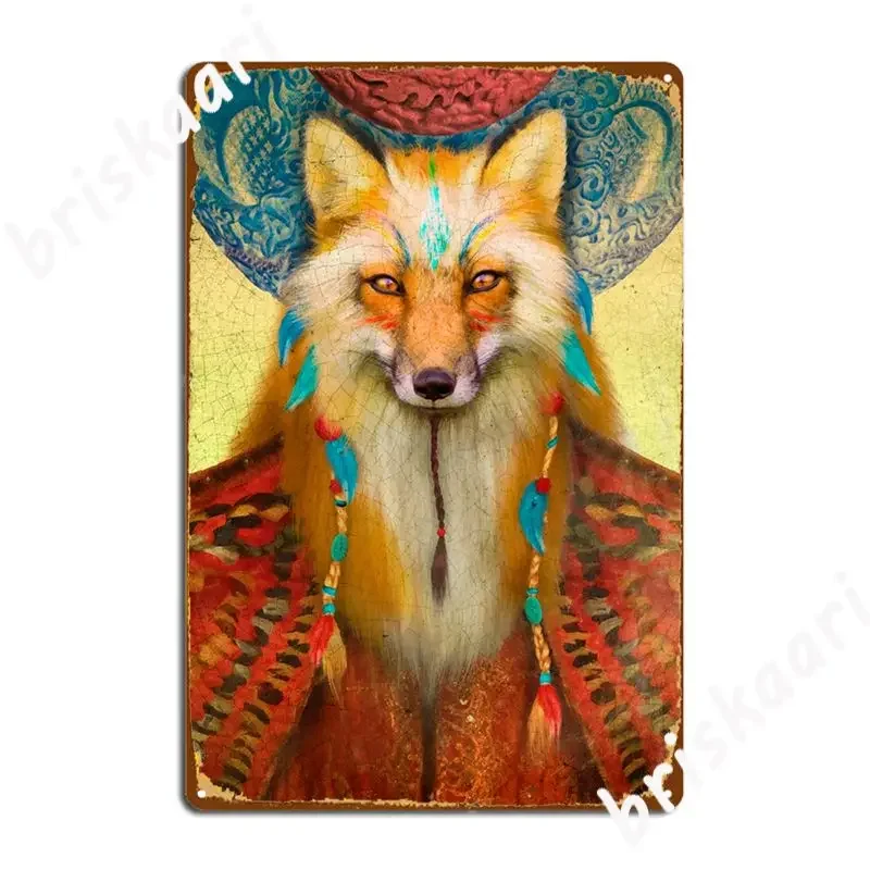 Wise Fox Metal Sign Club Club Bar Custom Poster Tin Sign Poster