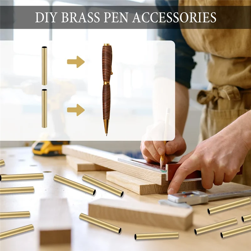 HJ-40Pcs 7Mm Slim Pen Pen Transfer Akcesoria zamienne do samodzielnego tworzenia długopisów Artykuły biurowe Prezenty dla przyjaciół