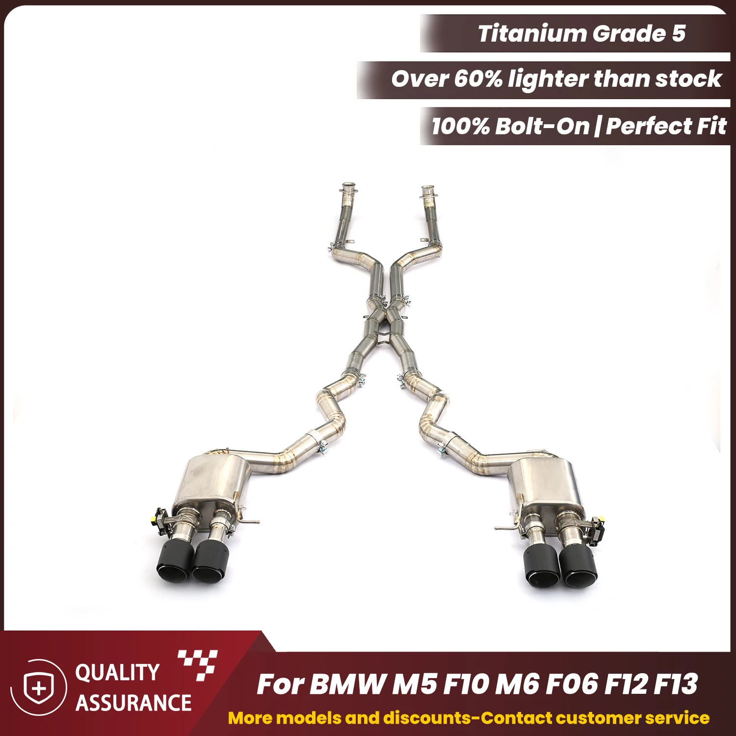 

ECCF Valvetronic Catback выхлоп для BMW M5 F10 M6 F06 F12 F13 агрессивный выхлоп, звуковое обновление, простая установка