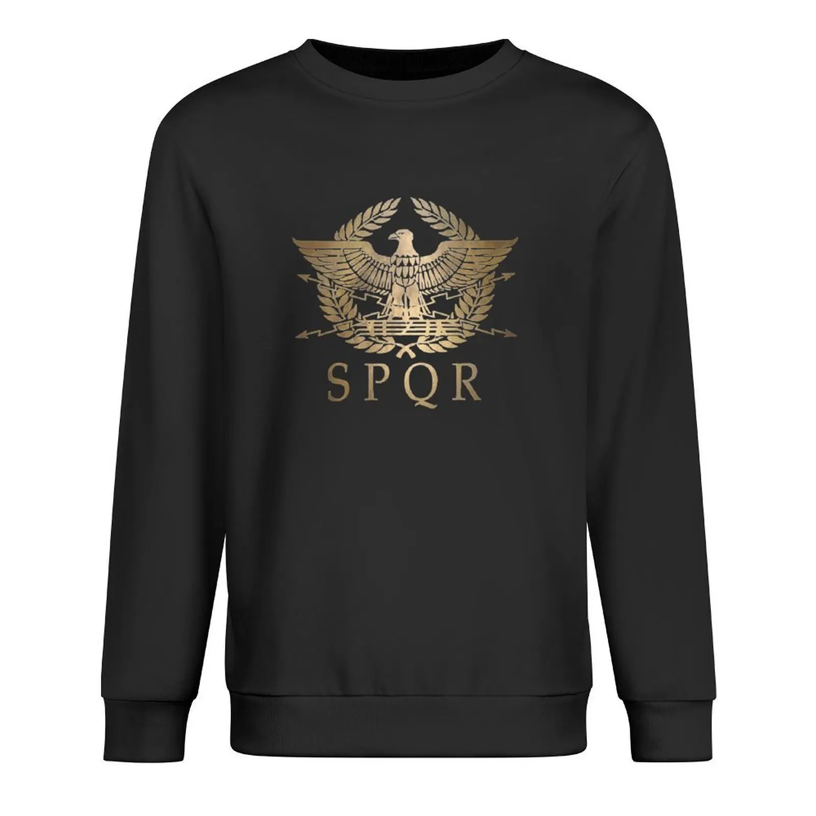

SPQR- Roman Empire Standard Shield Pullover men's winter sweater men's coat mens designer clothes new hoodies and sweatshirts