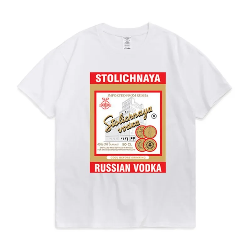 Russian Vodka Alcoholic Beverage Russia Military Cult T-Shirt New 100% Cotton O-Neck Short Sleeve Casual Mens T-shirt Size S-3XL